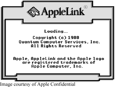 AppleLink loading screen